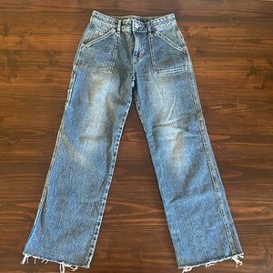 Girls Art Class High Rise Baggy Utility Carpenter Wide Leg Pants Size 10